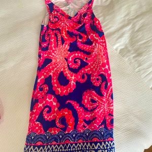 Lilly Pulitzer Octopus cowl neck dress size Small